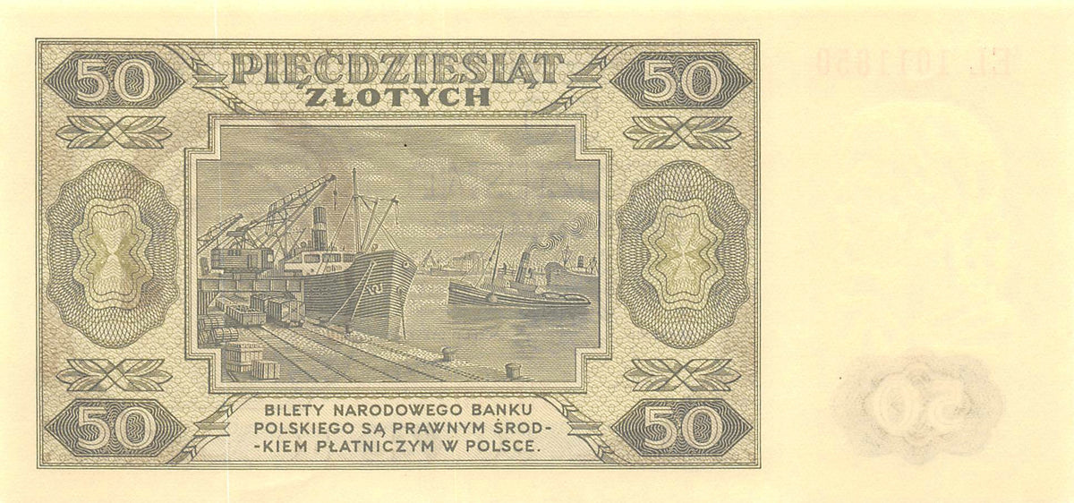 P-138a.4.3 Polen 50 Zlotych 1948 Unc