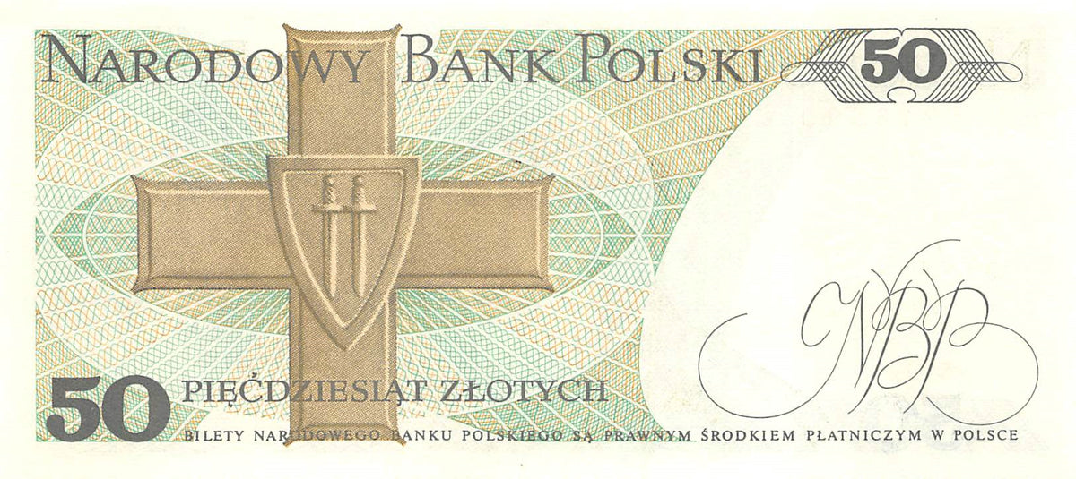 P-142c.2 Polen 50 Zlotych 1988 Unc