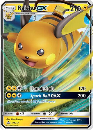 SM213 Raichu GX - SM Black Star Promos (SM213 - ENG)