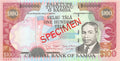 P-37s Samoa 100 Tala 2006 Unc Specimen