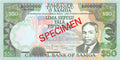 P-29s Samoa 50 Tala 1990 Unc Specimen
