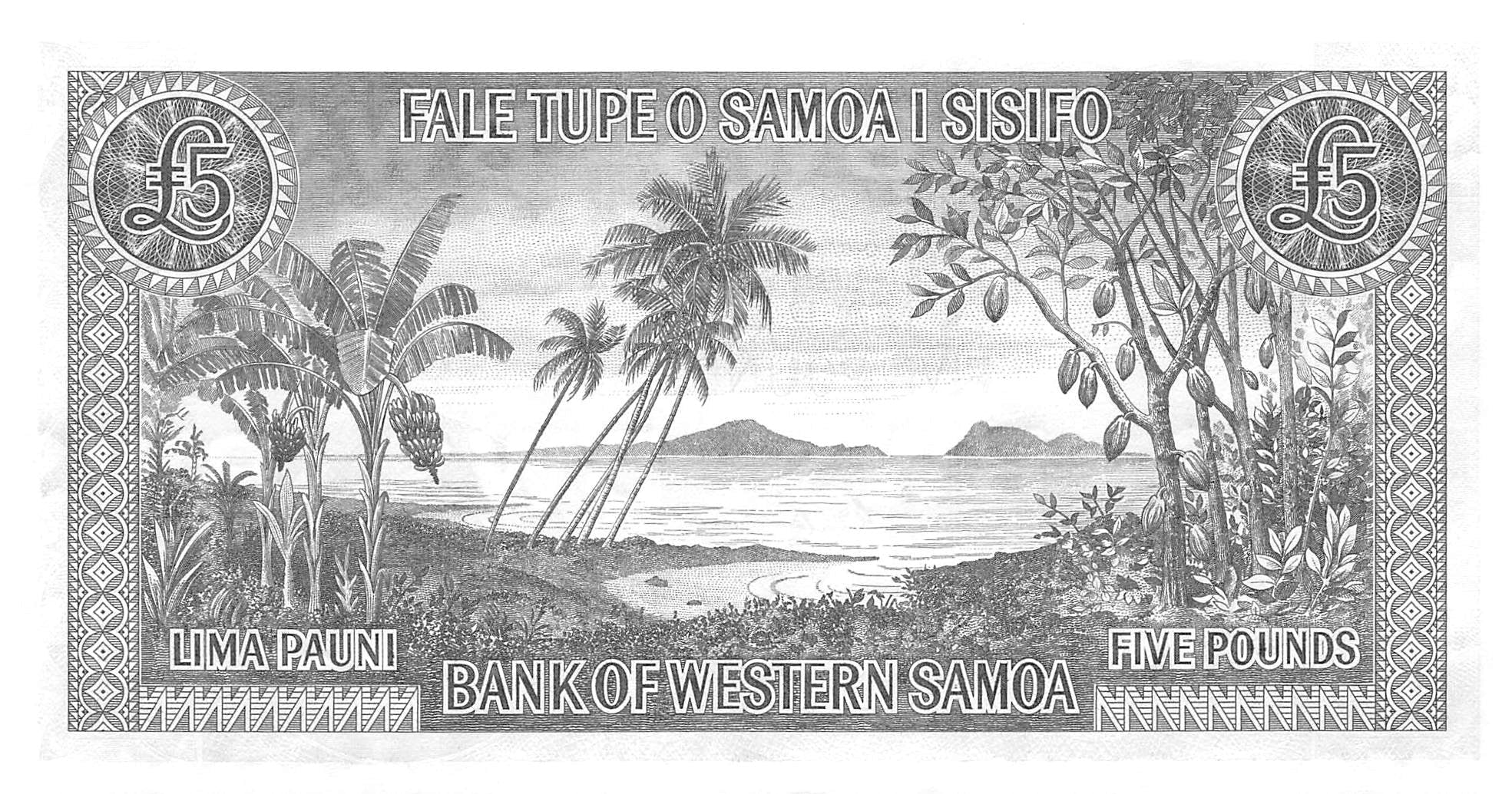 P-15CS Samoa Western 5 Pounds 2020 Unc