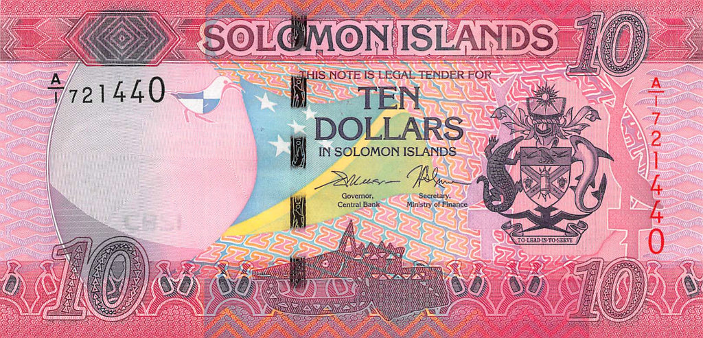 P-033a.1 Solomon Islands 10 Dollars 2017 Unc