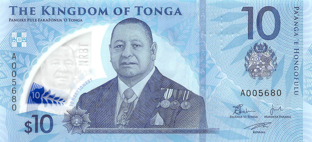 P-052 Tonga 10 Pa'anga 2023 Unc