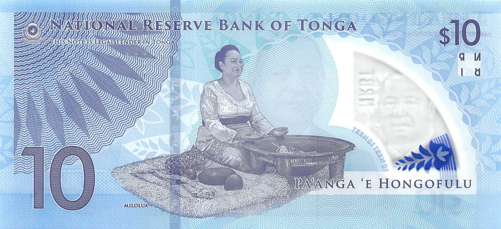 P-052 Tonga 10 Pa'anga 2023 Unc