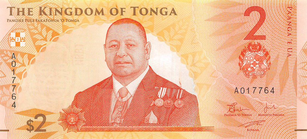 P-050a Tonga 2 Pa'anga 2023 Unc