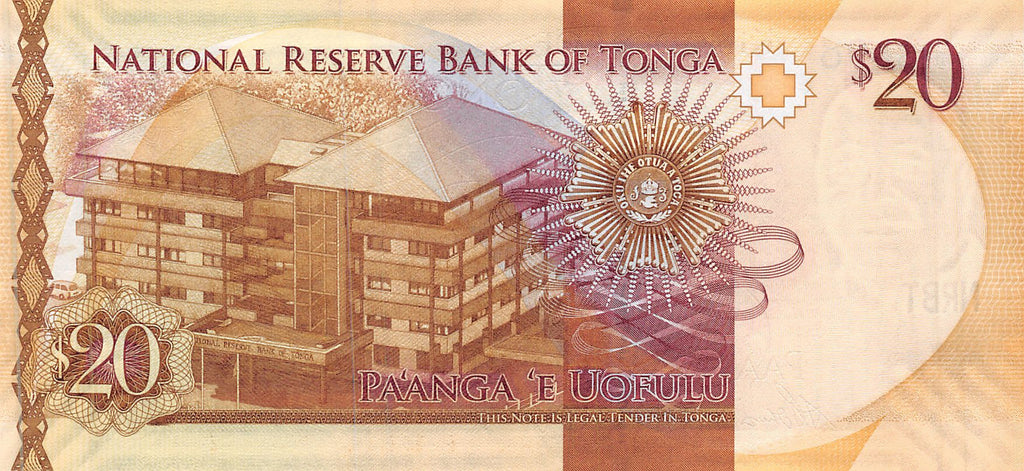 P-047 Tonga 20 Pa'anga 2015 Unc