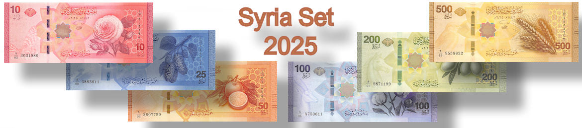 P-119a-124a - Syria Full Set 2025 Unc