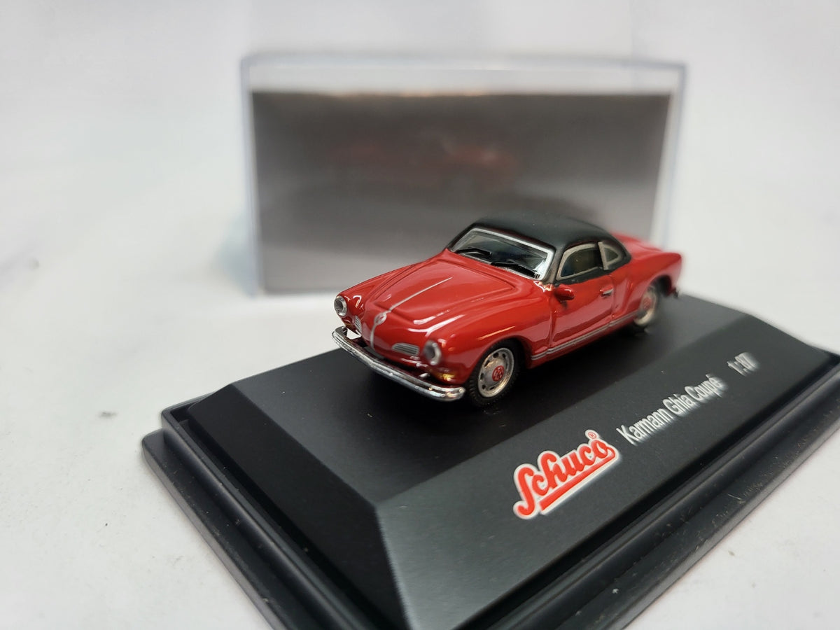 Volkswagen Karmann Ghia Coupé Rood/Zwart - Schuco 1:87
