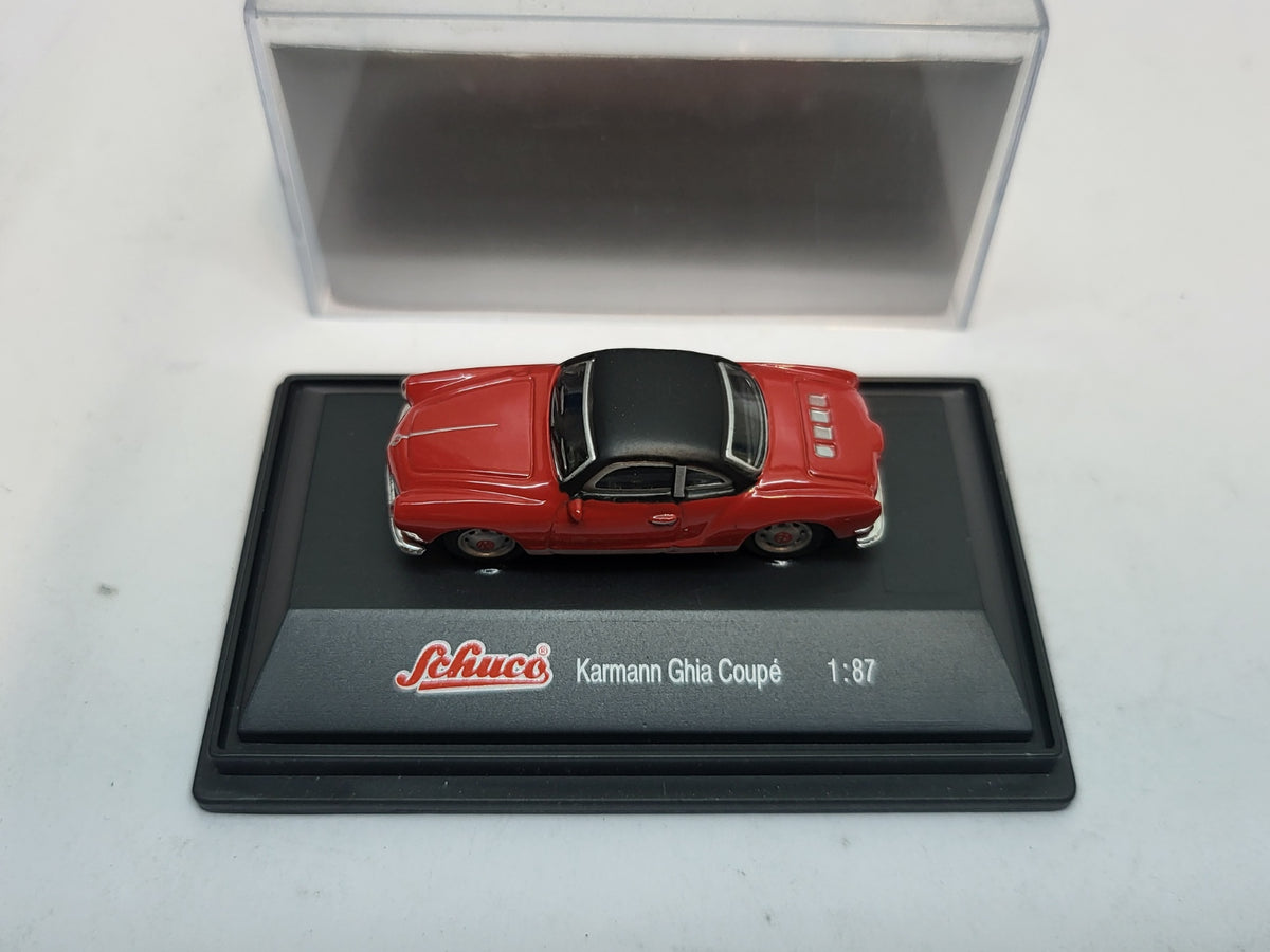 Volkswagen Karmann Ghia Coupé Rood/Zwart - Schuco 1:87