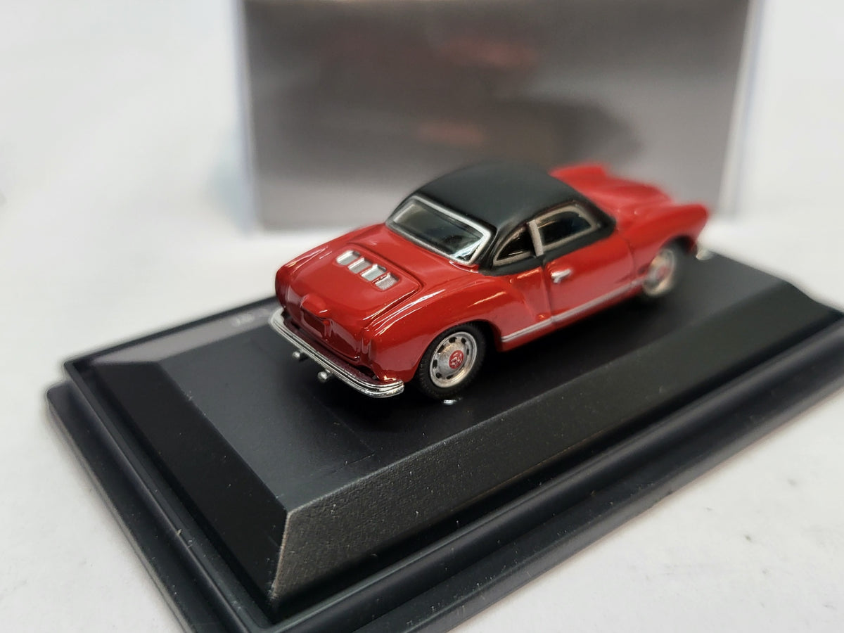 Volkswagen Karmann Ghia Coupé Rood/Zwart - Schuco 1:87