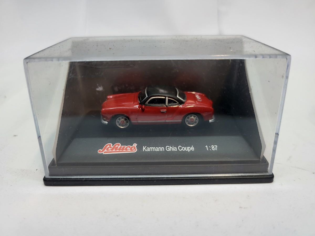 Volkswagen Karmann Ghia Coupé Rood/Zwart - Schuco 1:87