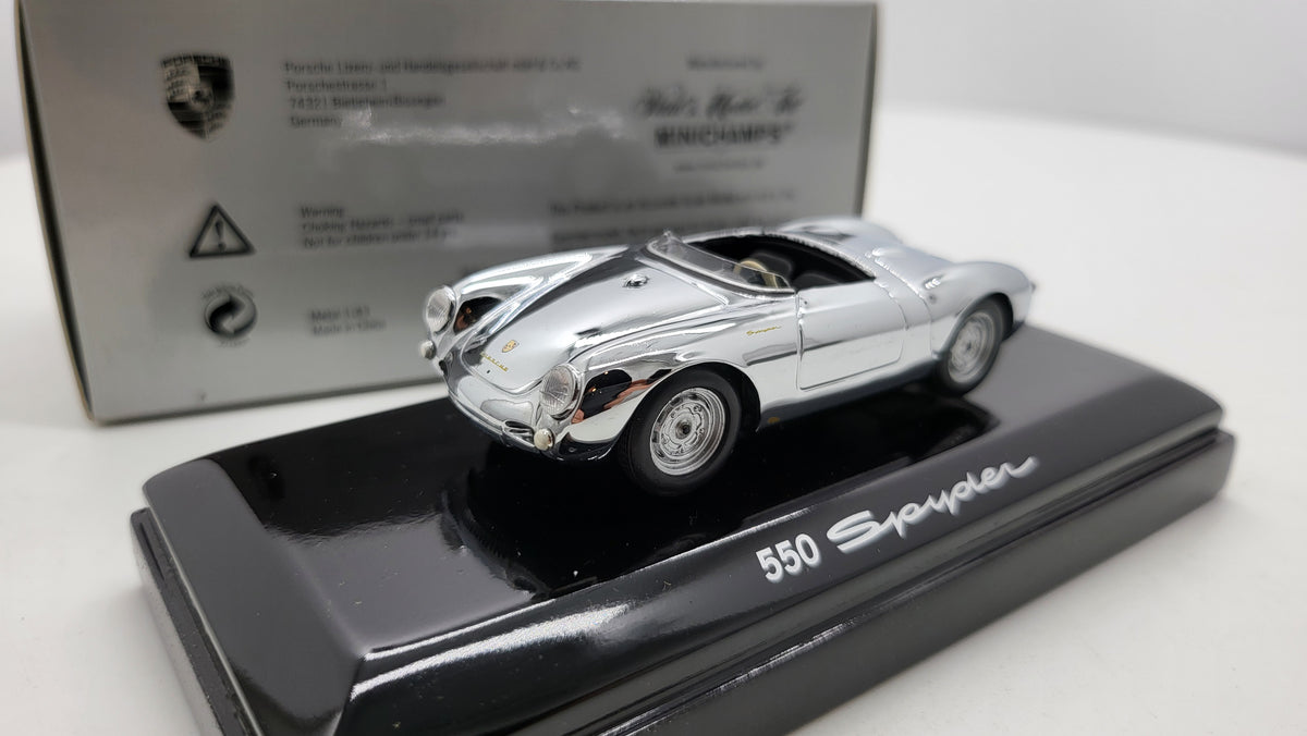 Minichamps Porsche 550 Spyder - Chrome - 1:43 - Limited Edition