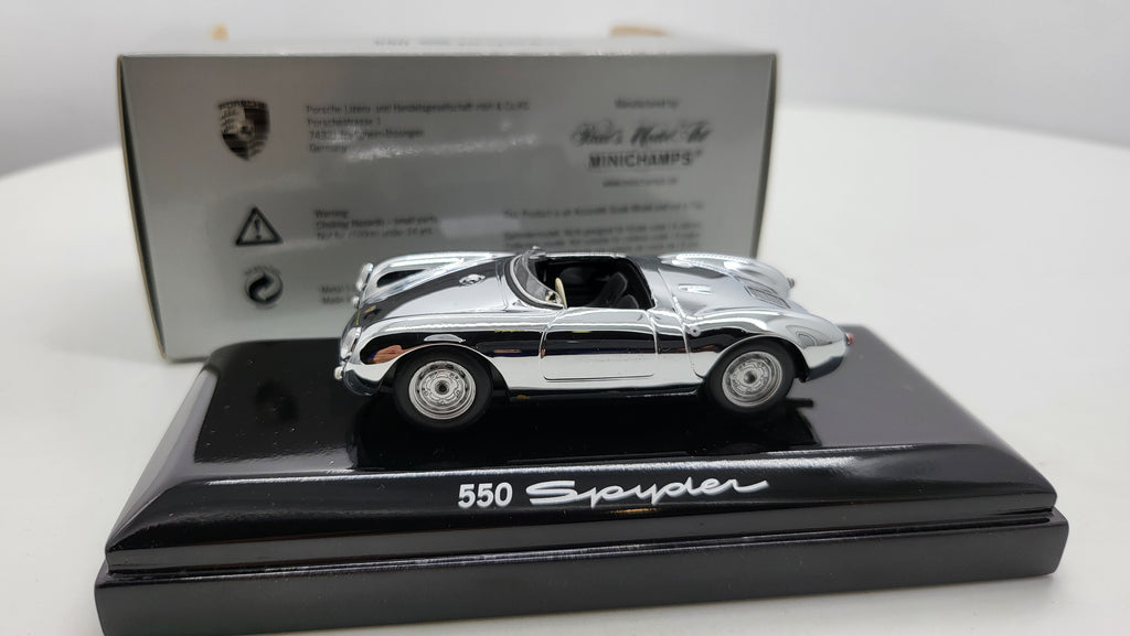 Minichamps Porsche 550 Spyder - Chrome - 1:43 - Limited Edition