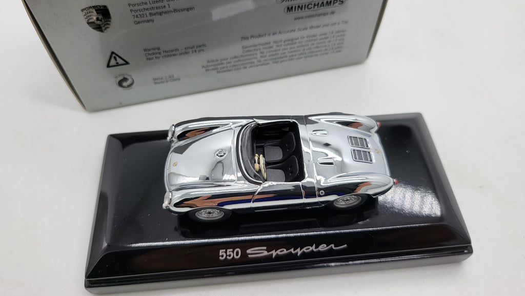 Minichamps Porsche 550 Spyder - Chrome - 1:43 - Limited Edition