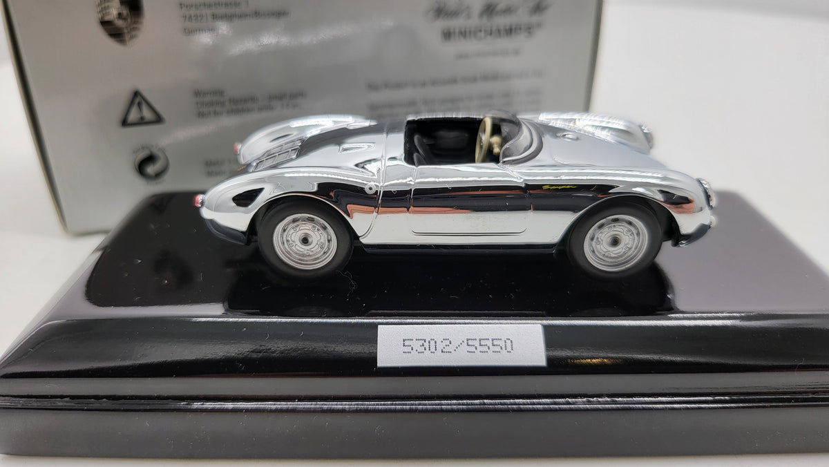 Minichamps Porsche 550 Spyder - Chrome - 1:43 - Limited Edition