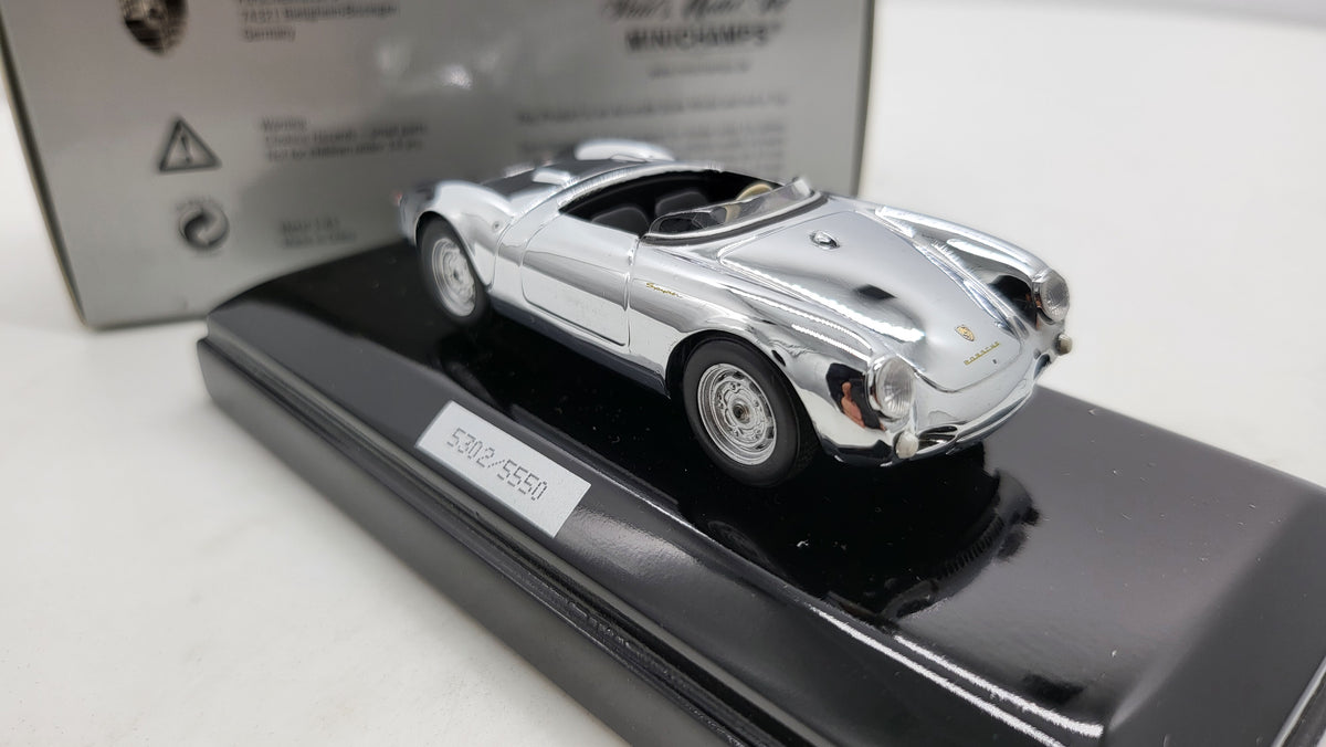 Minichamps Porsche 550 Spyder - Chrome - 1:43 - Limited Edition