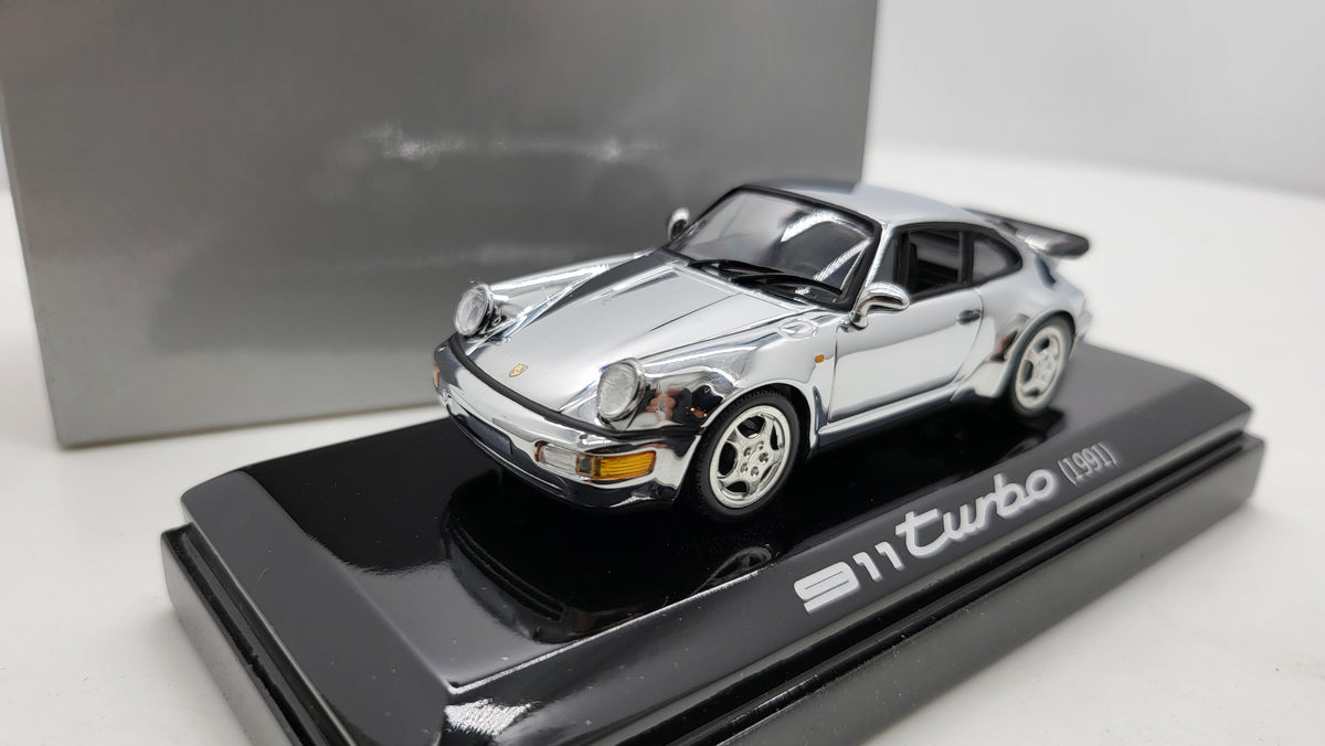 Minichamps Porsche 911 Turbo 1991 Chroom Limited Edition - 1:43
