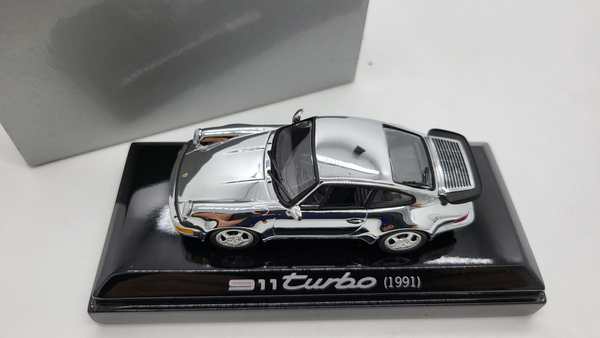 Minichamps Porsche 911 Turbo 1991 Chroom Limited Edition - 1:43
