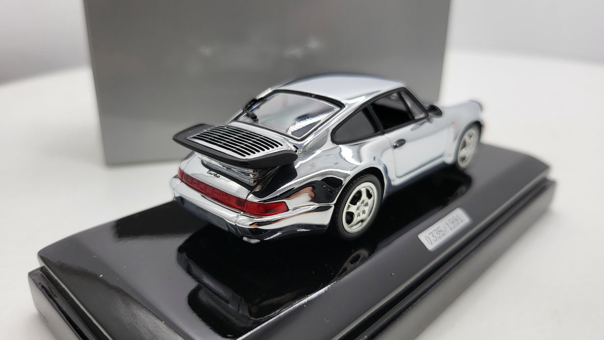 Minichamps Porsche 911 Turbo 1991 Chroom Limited Edition - 1:43
