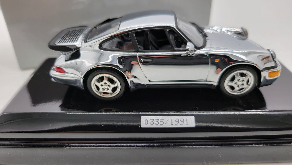 Minichamps Porsche 911 Turbo 1991 Chroom Limited Edition - 1:43