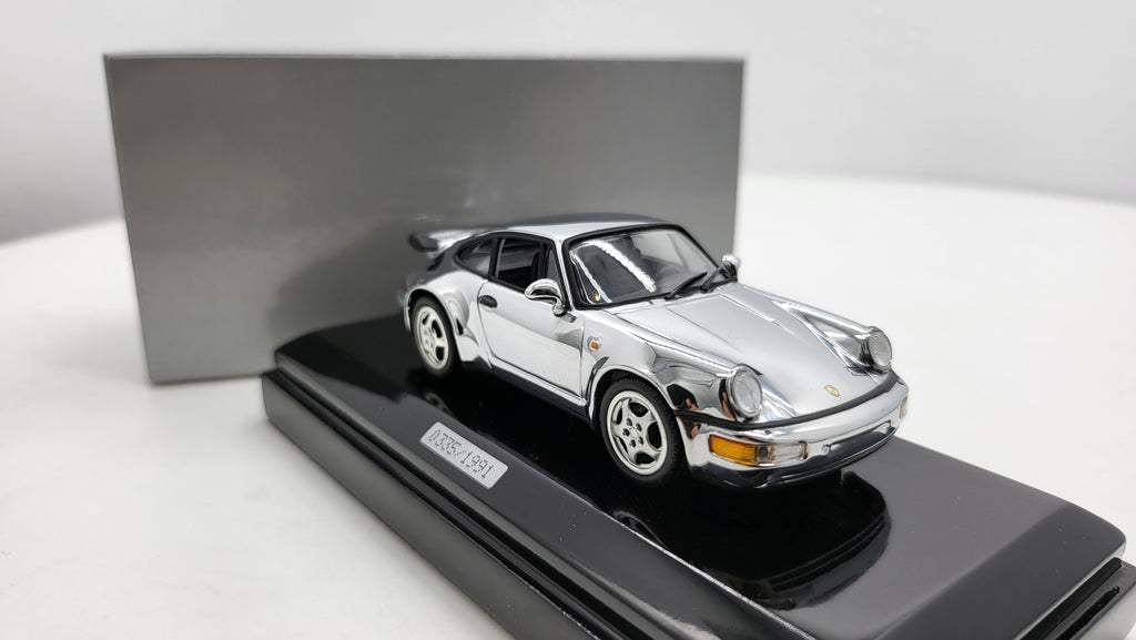 Minichamps Porsche 911 Turbo 1991 Chroom Limited Edition - 1:43