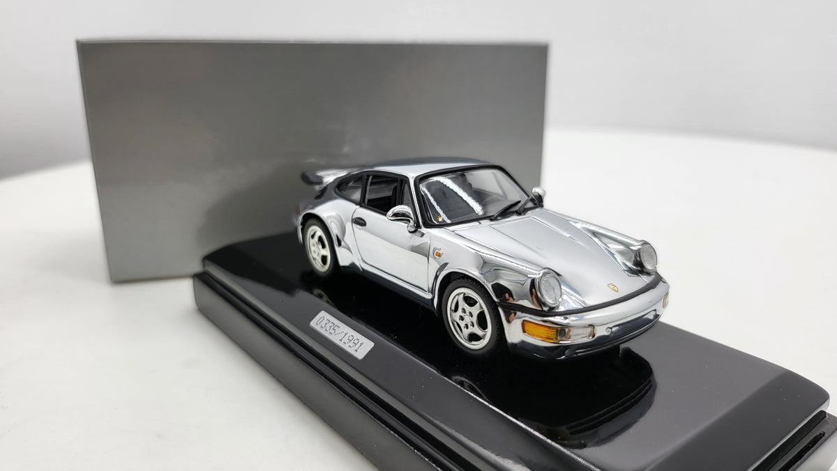 Minichamps Porsche 911 Turbo 1991 Chroom Limited Edition - 1:43