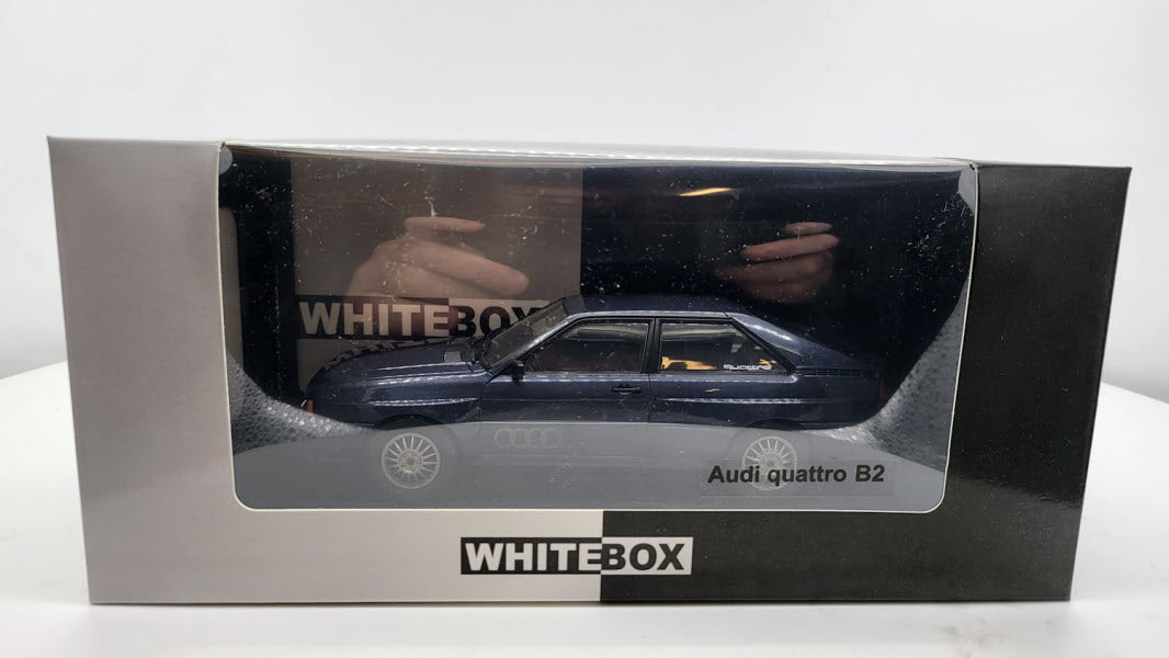 Audi Quattro Coupe B2 Blauw WhiteBox 1:24