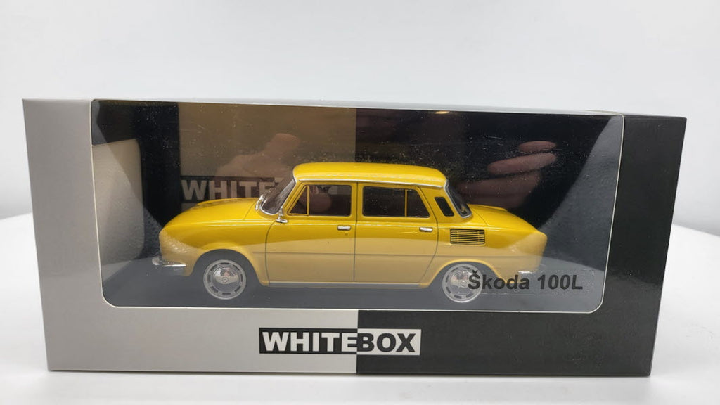 Whitebox Skoda 100L Geel 1969 - Schaal 1:24