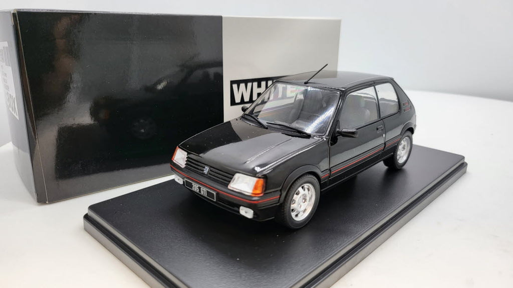 Whitebox Peugeot 205 1.9 GTI Zwart 1988 - Schaal 1:24