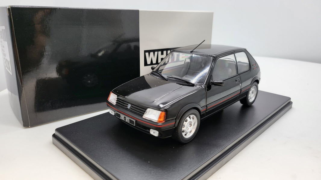 Whitebox Peugeot 205 1.9 GTI Zwart 1988 - Schaal 1:24