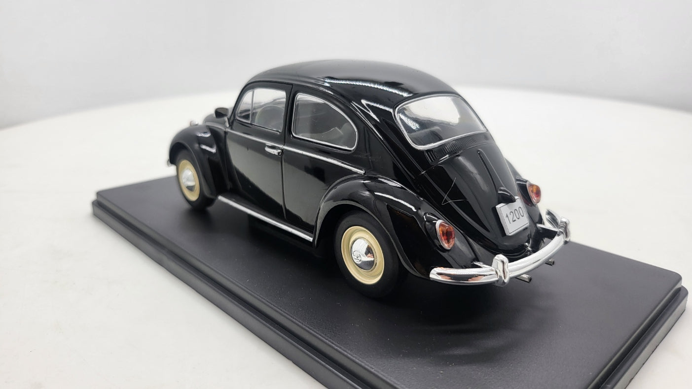 Whitebox Volkswagen Kever 1200 Zwart 1960 - Schaal 1:24