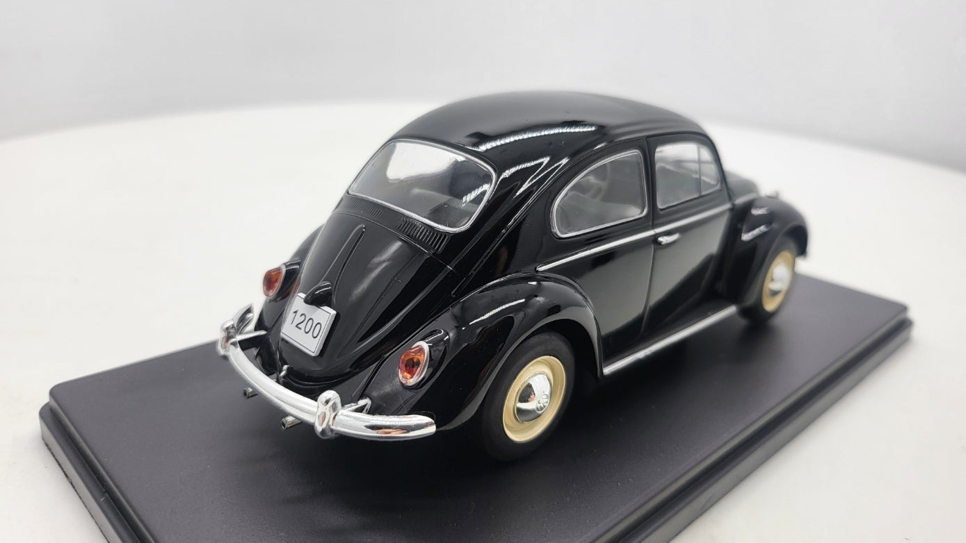 Whitebox Volkswagen Kever 1200 Zwart 1960 - Schaal 1:24
