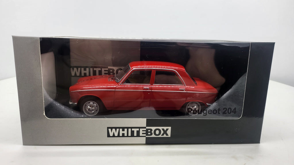 Whitebox Peugeot 204 Rood 1968 - Schaal 1:24