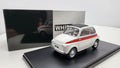 Whitebox Fiat 500 Wit/Rood 1960 - Schaal 1:24