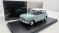 WhiteBox Austin Mini Cooper S Lichtblauw met Wit Dak - Schaal 1:24