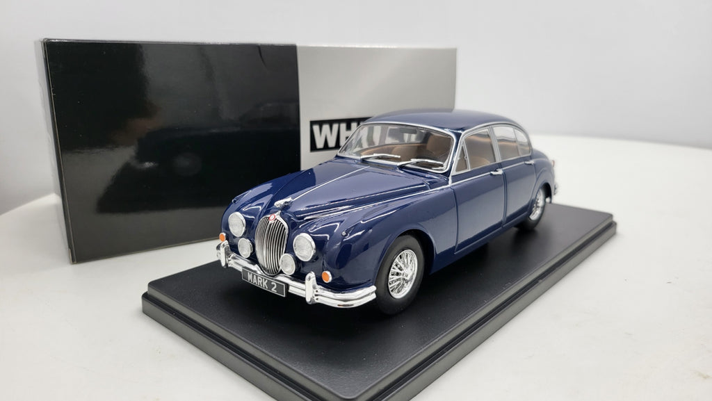 Whitebox Jaguar Mark 2 Donkerblauw 1959 - Schaal 1:24
