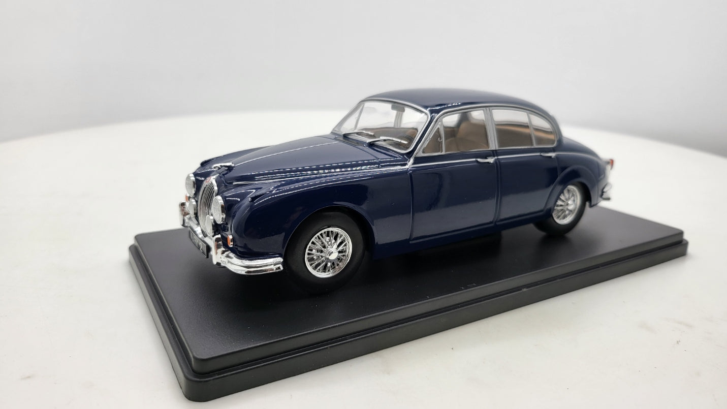 Whitebox Jaguar Mark 2 Donkerblauw 1959 - Schaal 1:24