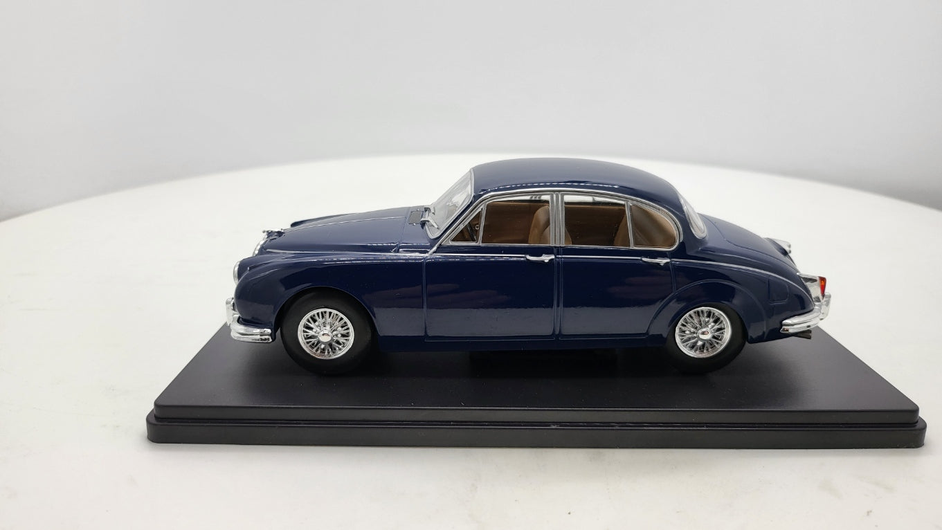 Whitebox Jaguar Mark 2 Donkerblauw 1959 - Schaal 1:24