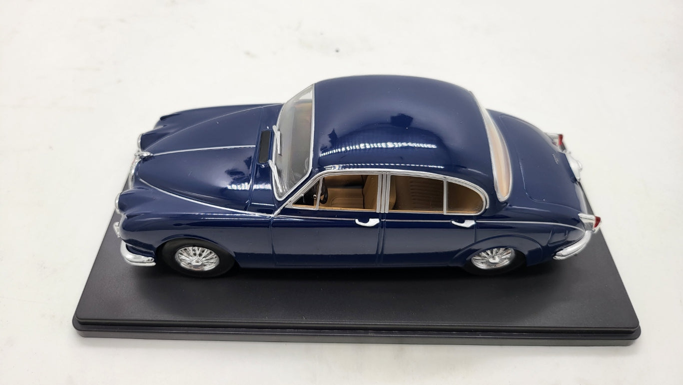 Whitebox Jaguar Mark 2 Donkerblauw 1959 - Schaal 1:24
