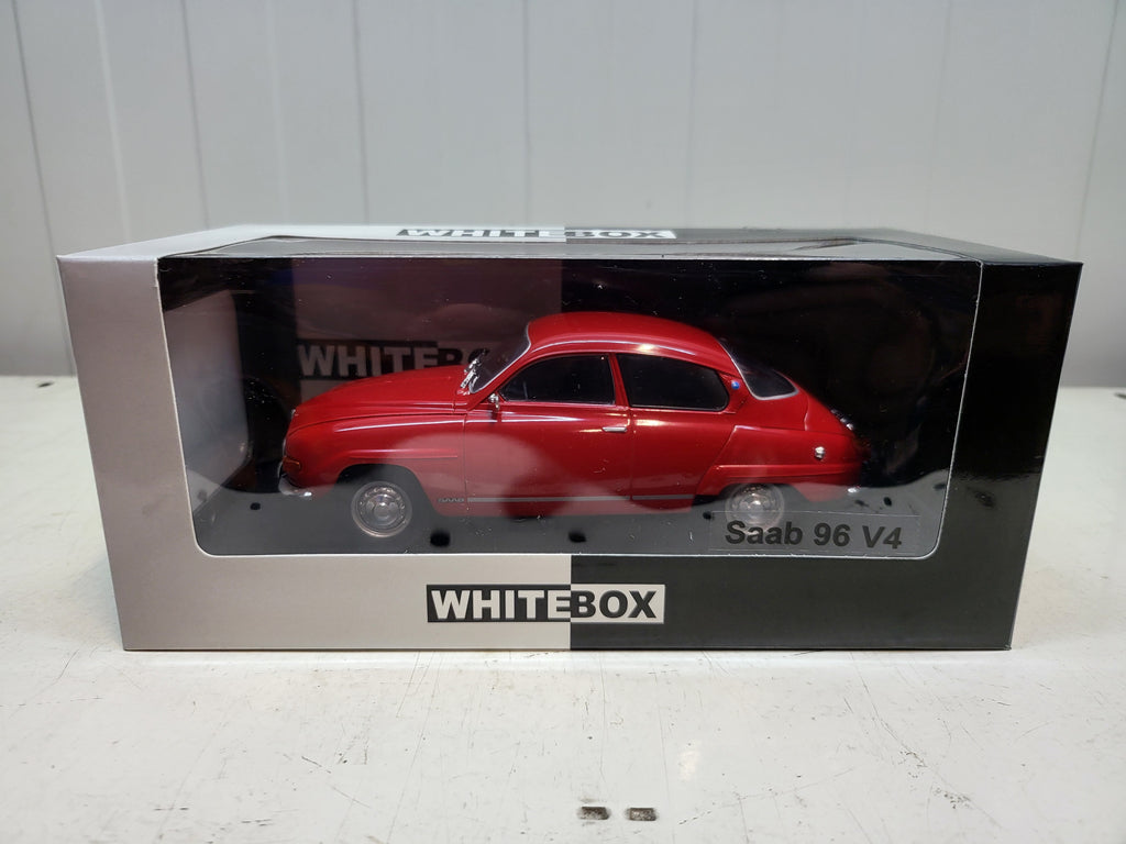 WhiteBox: Saab 96 V4 Rood (1970) - Schaal 1:24