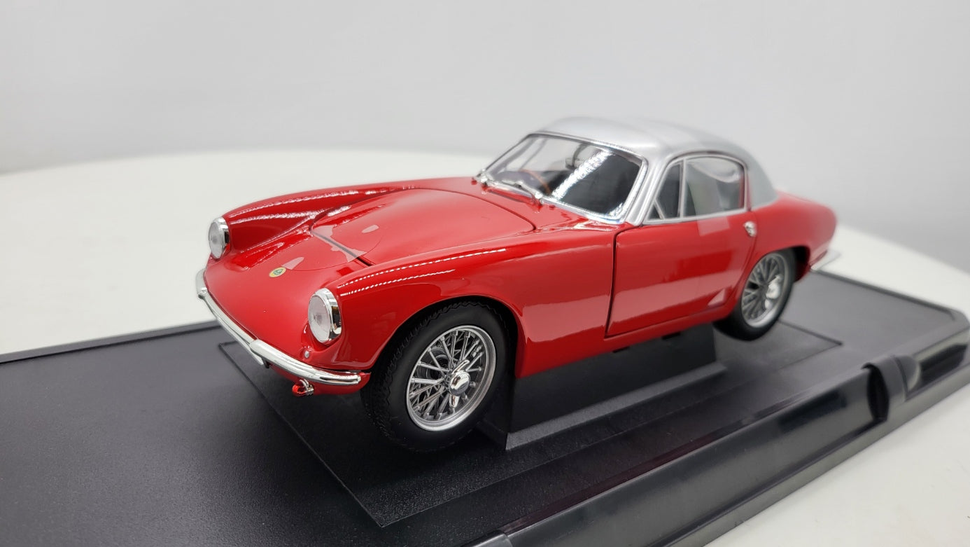 WhiteBox: Lotus Elite Rood/Zilver (1957) - Schaal 1:18