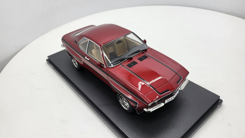 MCG: Opel Manta A Irmscher Donker Rood (1974) - Schaal 1:18