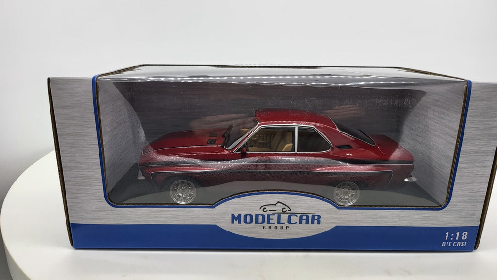 MCG: Opel Manta A Irmscher Donker Rood (1974) - Schaal 1:18