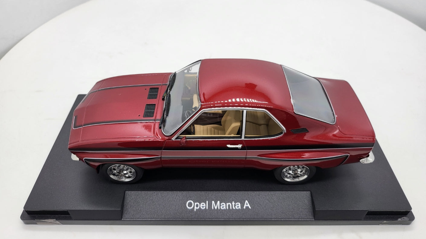 MCG: Opel Manta A Irmscher Donker Rood (1974) - Schaal 1:18