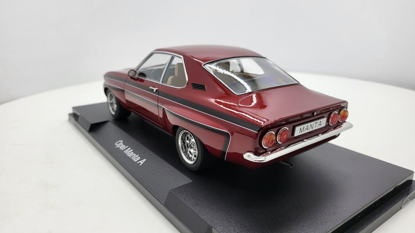MCG: Opel Manta A Irmscher Donker Rood (1974) - Schaal 1:18