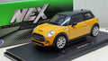 New Mini Cooper S 2014 Oranje/Zwart — Welly NEX 1:18