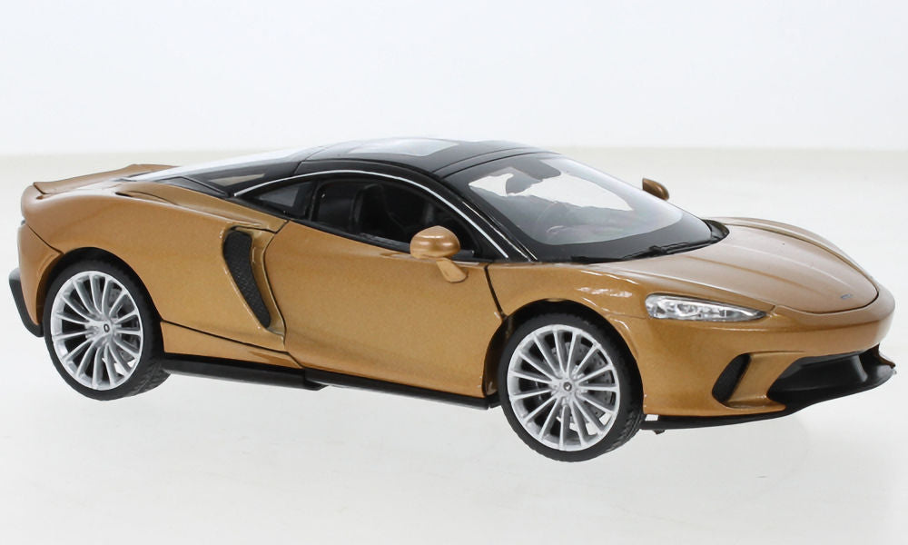 Welly McLaren 675LT Grijs/Oranje - Schaal 1:24