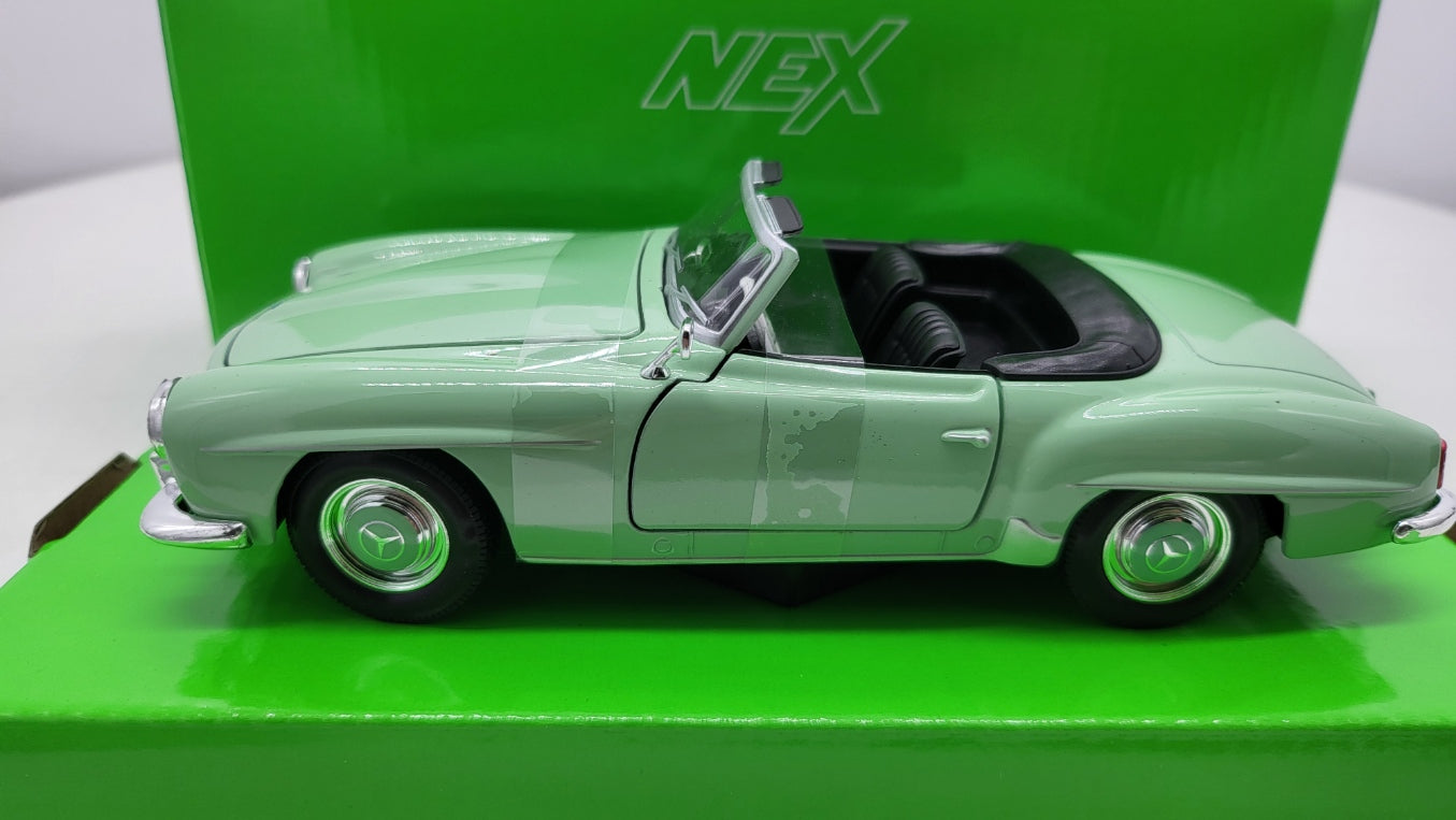 Welly: Mercedes-Benz 190 SL Lichtgroen 1955 - Schaal 1:24