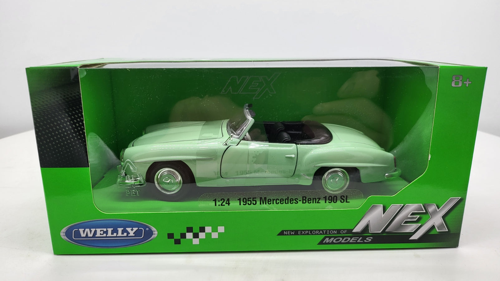 Welly: Mercedes-Benz 190 SL Lichtgroen 1955 - Schaal 1:24